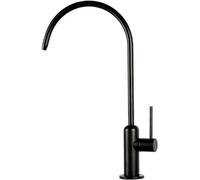 LMRJHAZM Kitchen Faucets Water Filter Faucet Gooseneck Reverse Osmosis Faucet with Push Lever Modern Kitchen Fauce-Chrome