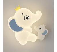 LMRJHAZM lamp Cartoon Elephant Acrylic Bedroom Light, Cute Animal Sconce 15W LED Lighting Kid's Bedside Child Boys Room Wall Lamps