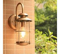 LMRJHAZM Light Modern Wall Sconce, Wall Light Outdoor Wall Lamp Aluminum Waterproof Transparent Glass Wall Light LED Porch Lights Patio Wall Sconce Balcony Landscape Lights Garden Lights Black Fixture
