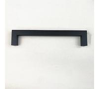 LMRJHAZM Matt Black Square Handle Stainless Steel Cabinet Handle Kitchen Door Knob Furniture Drawer Pull,Hole spacing 192mm