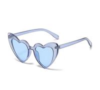 LMRJHAZM Metal Hinge Popular Heart Sharp Women Cat Eye Sunglasses Fashion Candy Colors Uv400