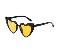 LMRJHAZM Metal Hinge Popular Heart Sharp Women Cat Eye Sunglasses Fashion Candy Colors Uv400
