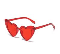 LMRJHAZM Metal Hinge Popular Heart Sharp Women Cat Eye Sunglasses Fashion Candy Colors Uv400