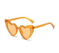 LMRJHAZM Metal Hinge Popular Heart Sharp Women Cat Eye Sunglasses Fashion Candy Colors Uv400