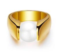 LMRJHAZM Necklace Pendant Chain Men Women Jewellery Fashion Opal Stone Wedding Rings Jewelry Gold-Color For Party