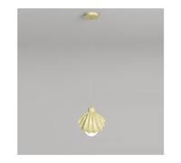 LMRJHAZM Nordic Glass LED Resin Pendant Lamps in Cream Tricolor Lights Adjustable Creative Shell Hanging Lamps for Bedroom Living Room and Kitchen Island Ceiling Hanging Lamp Small Chandelier Pendant