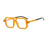 LMRJHAZM Retro Unique Polygon Women Double Bridges Sunglasses Fashion Clear Gradient Shades UV400 Men Trending Sun Glasses