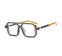 LMRJHAZM Retro Unique Polygon Women Double Bridges Sunglasses Fashion Clear Gradient Shades UV400 Men Trending Sun Glasses