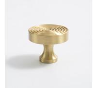LMRJHAZM Unique Line Brass Knob Furniture Handles Door Knobs and Handles for Cabinet Kitchen Cupboard Drawer Pulls Home Decor Door Knob,C,4525,SB