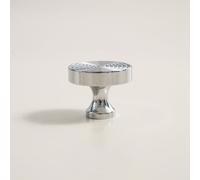 LMRJHAZM Unique Line Brass Knob Furniture Handles Door Knobs and Handles for Cabinet Kitchen Cupboard Drawer Pulls Home Decor Door Knob,C,4527,Chrome