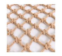 LMRXOFE Multifunctional Hemp Rope Net for Kids Climbing, Indoor Outdoor Decor & Fence Protection, 6mm Thick, 12cm Mesh, 1 Pack(4x6m)