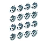 Lmrysalque 16Pcs Butt Welding Clamp Iron Welding Butterflies Clamp Align Locator for Sheet Metal Household Industrial Use