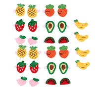 Lmrysalque 28pcs Dog Hair Clips Knitting Dog Grooming Fruit Shape Barrettes for Puppies Hair Accessories
