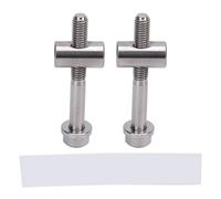 Lmrysalque 2pcs M5x40mm Ti Alloy Bike Seat Post Fixing Bolts Bike Seatpost Screws Cycling Accessories for Bike Seat Tube (Gray)