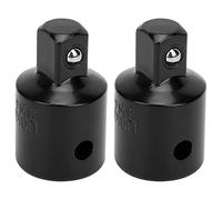 Lmrysalque 2Pcs Socket Adapter Ratchet Wrench Converter High Carbon Steel 1/2 to 3/8 Conversion Tool