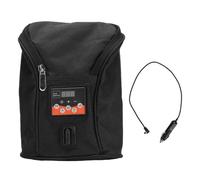 Lmrysalque Baby Bottle Warmer Bag Adjustable Temperature Cordless Insulated Milk Bottle Warmer for Breastmilk Car Outdoor Travel (Black)