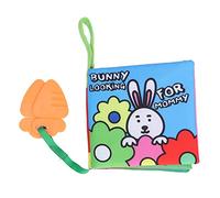 Lmrysalque Baby Cloth Book Soft Cute Rabbit Visual Development Toddlers Cognitive Book Early Educational Toy