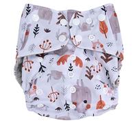 Lmrysalque Baby Washable Diapers Average Size Reusable Soft Breathable Adjustable Pocket Cloth Nappies (ES074-EF368)