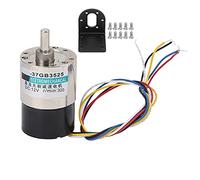 Lmrysalque Brushless Motor Adjustable Speed CW/CCW DC12V with Bracket for Measuring Instrument XD-37GB3525 (300rpm/min)