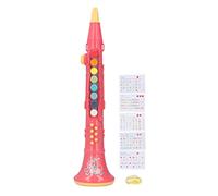 Lmrysalque Children Clarinet Toy Cute Funny Volume Adjustable Musical Instrument Educational Toy Birthday Gift (Red)