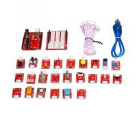 Lmrysalque Development Board Learning Kit for Beginners Graphical Programming Sensors with LED Module and Cables