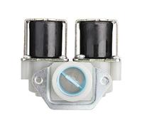 Lmrysalque DN20 G3/4 DC 12V Normally Closed Dual Water Inlet Solenoid Valve for Washing Machine