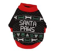 Lmrysalque Dog Christmas Shirt Soft Polyester Comfortable Breathable Ingenious Winter Christmas Pet Sweatshirt for Small Dogs Cats (XS)