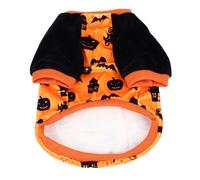 Lmrysalque Halloween Dog Shirt Unique Cute Pumpkin Bat Pattern Comfortable Pet Holiday Costume for Small Large Dogs M
