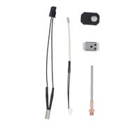 Lmrysalque Heater Block Hotend Kit Aluminum for Prusa MK4 3D Printer with Bimetal Throat Heating Rod Thermistor Silicone Insulation