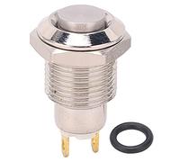 Lmrysalque Momentary Push Button Inching Start Switch On Off Metal High Round 10mm 3V