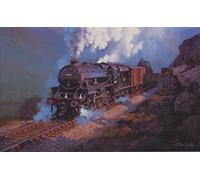 LMS BR Black 5 Scottish Steam Train Railway Loco Blank Birthday Fathers Day Card