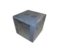 LMS DATA 15U 19-Inch Wall Mount Network Cabinet - 600×600mm Deep Server Rack Enclosure with Lockable Glass Door, Removable Panels & Ventilation - EcoNetCab (Black)