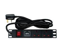 LMS Data 1U PDU Surge Protection Horizontal 13A 10" inch SOHO 2.5 Metre Cable (2ws)