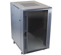 LMS DATA 20U 19-Inch Floor Standing Network Cabinet - 600 x 600 Server & Data Rack Enclosure with Lockable Glass Door for IT, Office & Network Installations