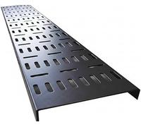 LMS DATA 42U Vertical Cable Management Tray - 150mm Wide Vented Galvanised Steel Rack Cable Organiser for 800mm 19-Inch Server Cabinets (EcoNetCab/ValuCab)