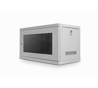 LMS Data 6U 300mm Deep Data Cabinet, Wall Mounted, 19" Rackmount (550x300x320mm), Wall Enclosures Cabinet for SMA Applications, Mount Rack, IT Data Network Equipment with a Front Door Lock.