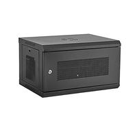 LMS Data 6U 500mm Deep Data Cabinet, Wall Mounted, 19" Rackmount (550x500x380mm), Multi-functional Wall Enclosures Cabinet, Mount Rack, IT Data Network Equipment with Cable Management & Lock.
