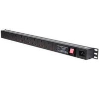 LMS Data 8 Way Vertical 13a Switched PDU For Server Cabinets And Data Centers Multi Plug Power Strip. Made Of Aluminum Alloy With Plug Rackmount and Surge Protector, 1.8M Cable for Home and Office