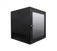 LMS DATA 9U 19-Inch Wall Mounted Server Rack Cabinet - 500mm Deep IT Data Network Storage Enclosure High Built Quality - Lockable Glass Door, Removable Side Panels For Home, Offices & Server Room