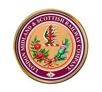 LMS London Midland Scottish Railway Crest Pin Badge