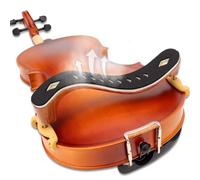 LMS Violin Shoulder Rest 1/2 1/4 Full Size, Hollowed Out Foam Shoulder Rest for Violin Accessories for Beginner Shoulder Rest Pad with Mute Rosin, Ergonomic for Prolonged Play (Coffee, 1/2, 1/4)