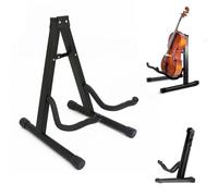LMSAWK Acoustic Electric Bass Stand A, Electric Bass Travel Classic Guitar Stand, Universal Folding A-Frame Guitar Stand, for Electric Guitar, Bass, Cello, Banjo, Mandolin, Ukulele, Black