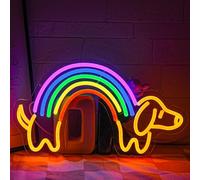 LMSIGNLY Dachshund Neon Sign for Wall Decor Dimmable Dog Neon Light Cute Puppy Neon light Sign Rainbow Light Signs for Pet Shop Kid Room Bedroo Dog Lovers Pride Gifts