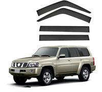 LMSMGS 4 Pcs Car Wind Deflectors for Nissan Patrol MK5-Y61 1998 1999 2000 2001 2002 2003 2004 2005 2006 2007 2008 2009, Keep Your Car Ventilated in Rain Reduce Wind Turbulence