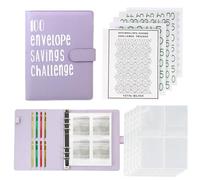 LMTNNB 100 Envelopes Money Saving Challenge Binder, Save 5050 Dollars 100 Day Envelope Challenge Binder with 100 Cash Envelopes, Tracker, and Stickers