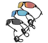 LMTNNB 3 Pack Polarized Sport Sunglasses for Men and Women, Lightweight Wrap Around Sun Glasses with UV Protection for Cycling Running
