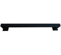 LMTYBOC 1Pieces Sliding Door Handle Heavy Duty Stainless Steel Pull Push Door Handles for Gate Handle Toilet Door Pull Plate Wooden Cabinet Cupboard Handle Replacement Hardware, Black