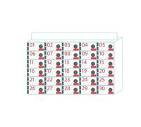 LMTYBOC 30-Slot Acrylic Wall-Mounted Phone Locker with Secure Door Locks & Keys - Ideal Mobile Storage Cabinet for Schools, Offices, Factories - Clear Numbered Lockers for Easy Access