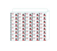 LMTYBOC Acrylic Cell Phone Locker Cabinet with Door Locks & Keys - Wall-Mounted Clear Storage for School, Office & Factory - 40 Slots Numbered Mobile Phone Storage Solution