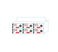 LMTYBOC Acrylic Cell Phone Locker with Door Locks & Keys, Wall-Mounted Mobile Phone Storage Cabinet for Schools, Factories & Offices - 6 Slot Clear Numbered Lockers